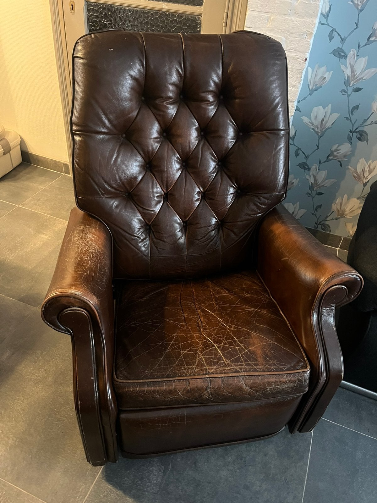 Vintage jaren 60 fauteuil relax, 75 à 100 cm, Vintage jaren 60, Enlèvement, Utilisé