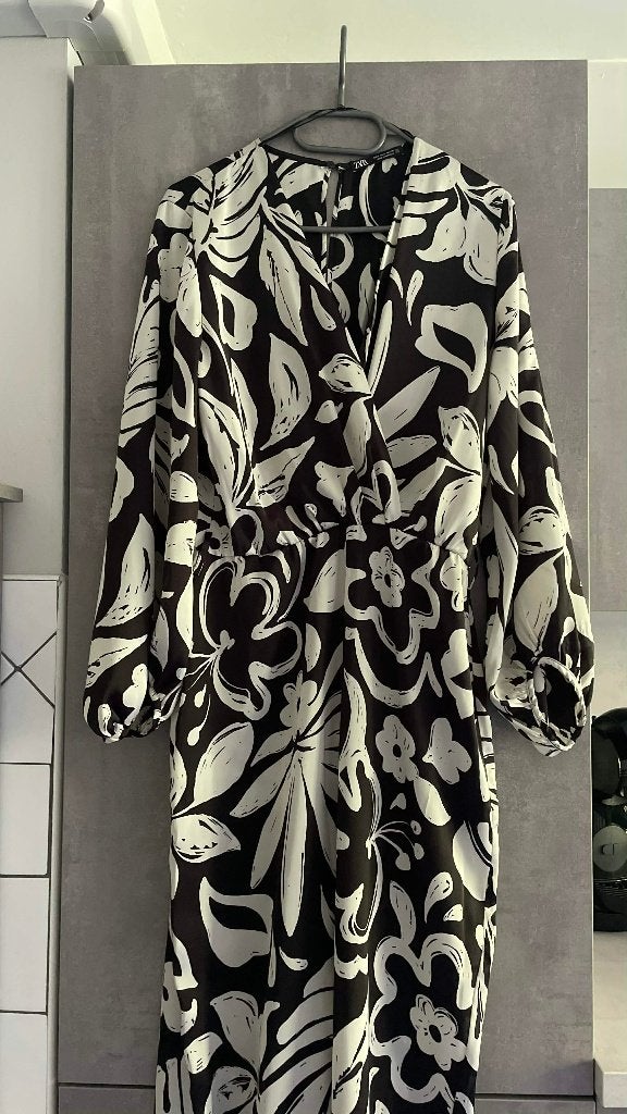 COMBI PANTALON  blanc noir ZARA  élégante   L, Zara, Enlèvement ou Envoi, Comme neuf, Autres couleurs