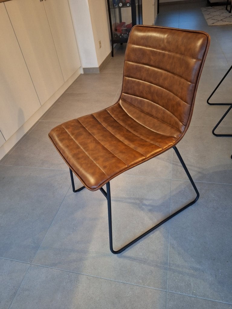 stoelen, Ophalen, Bruin, Vijf, Zes of meer stoelen, Leer