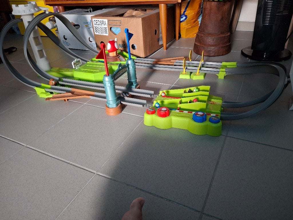 Racebaan Mario, Enfants & Bébés, Jouets | Circuits, Autres marques, Électrique, Comme neuf, Enlèvement
