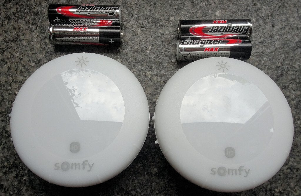 somfy thermosunis is 2 stuks, Enlèvement ou Envoi, Comme neuf, Blanc, Fonctionnement électrique