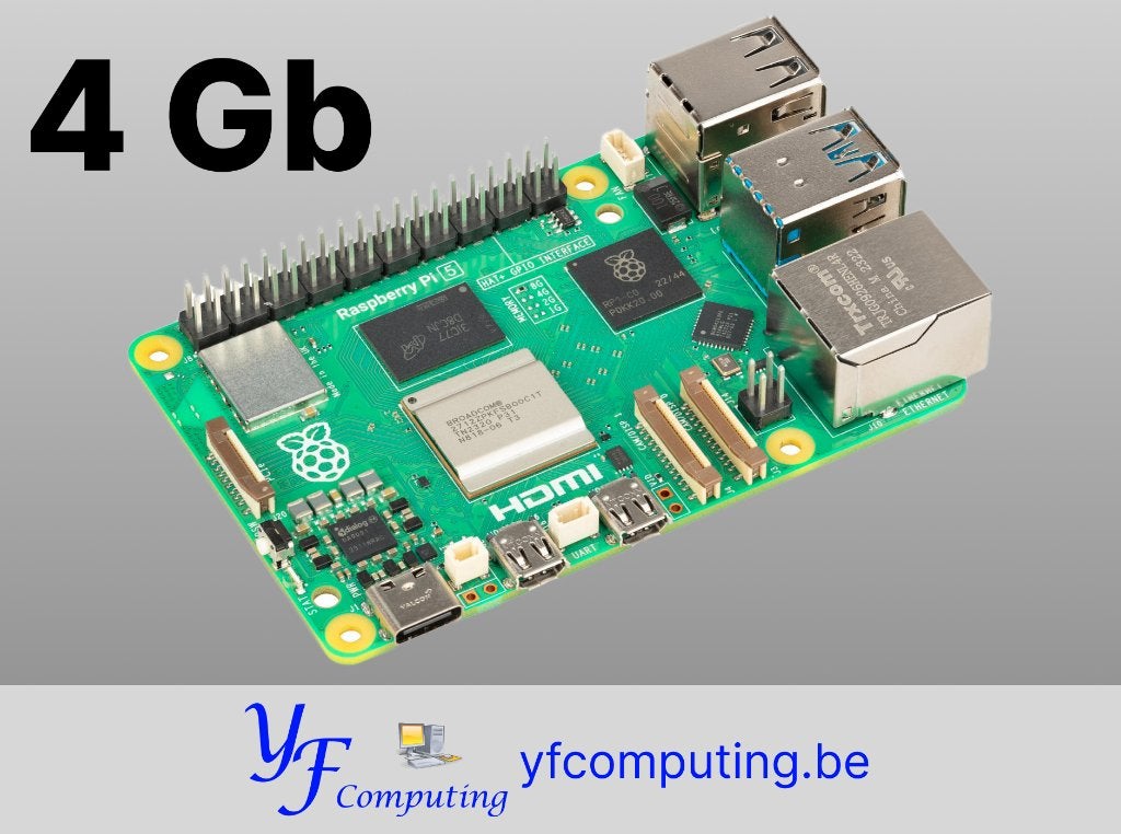Raspberry Pi 5 – 4 Go – 2.4 GHz – Neuf, Enlèvement ou Envoi