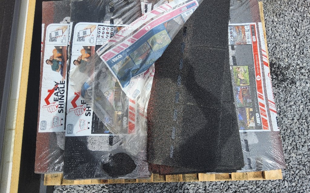 Zwarte dakshingles , bitumen ., Enlèvement, Autres types, Autres matériaux, Noir