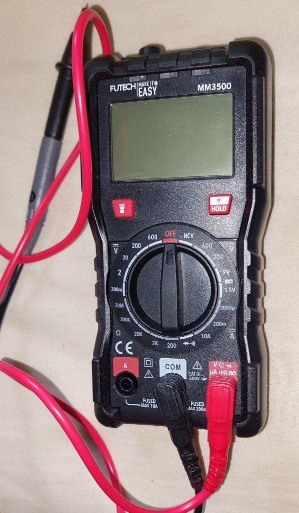Multimètre numérique Futech MM3500 (CAT III 600 V) - Nouveau, Bricolage & Construction, Enlèvement ou Envoi, Neuf, Multimètre