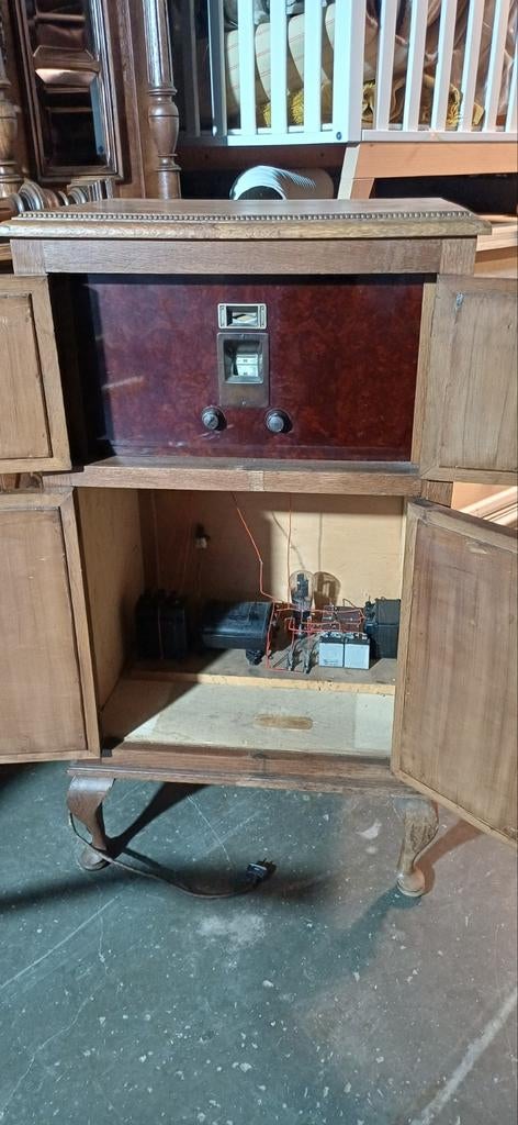 Oude radio jaren 1920, MOOI VOOR PASSEND INTERIEUR, Antiek en Kunst, Ophalen