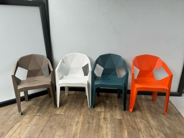 Stapelbare stoelen markant, Huis en Inrichting, Stoelen, Ophalen, Blauw, Kunststof