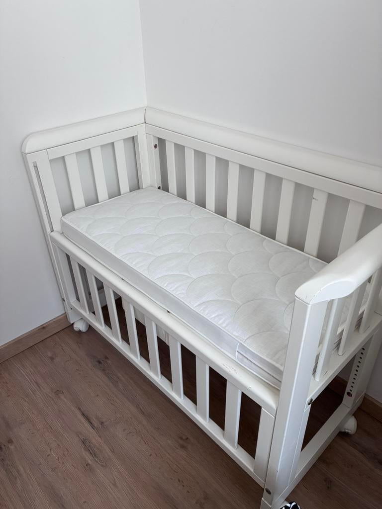 Co-sleeper in hout, Ophalen, Matras