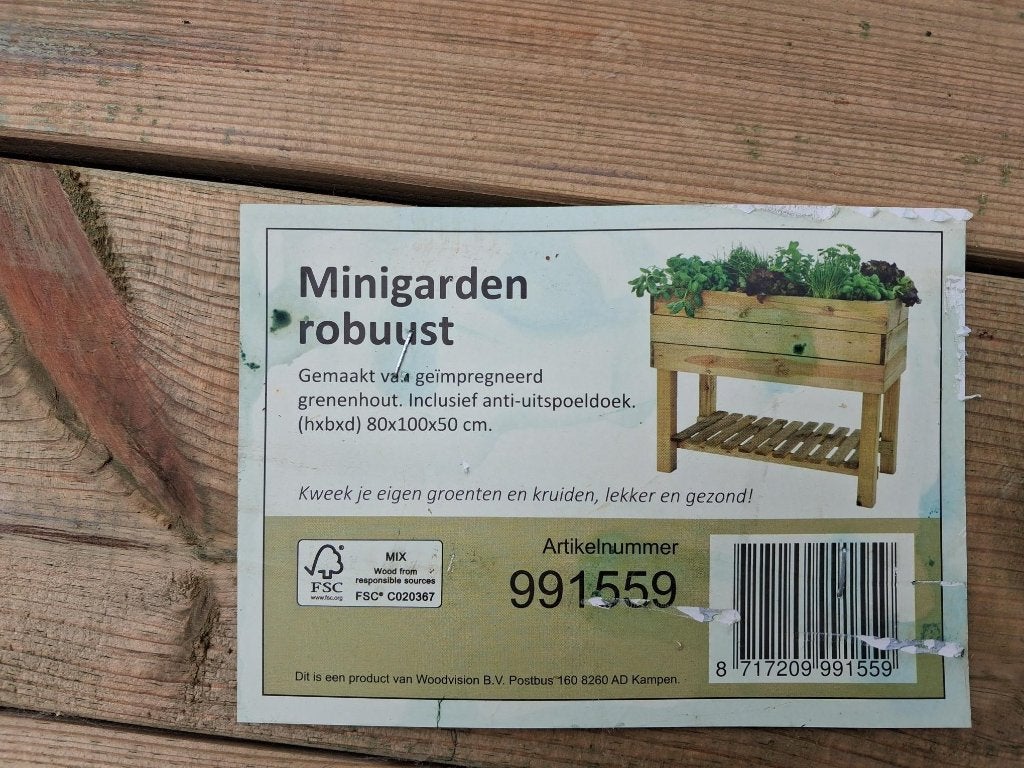 kweekbak groenten kruiden, Tuin en Terras, Ophalen, Nieuw, Kweekbak