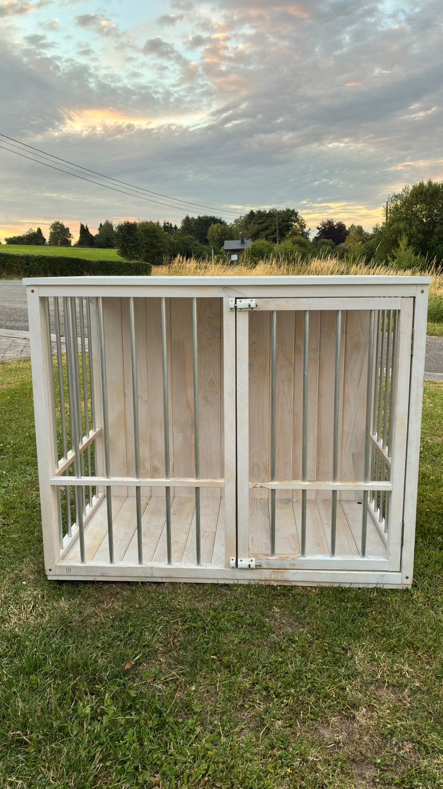 Cage en bois pour chien, Animaux & Accessoires, Maisons pour chiens, Comme neuf, Enlèvement ou Envoi