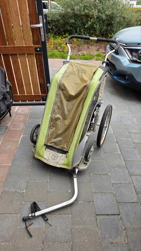 Chariot Cougar 1, Fietsen en Brommers, Fietsaccessoires | Aanhangwagens en Karren, Ophalen, Gebruikt, 20 tot 40 kg, Thule / Chariot