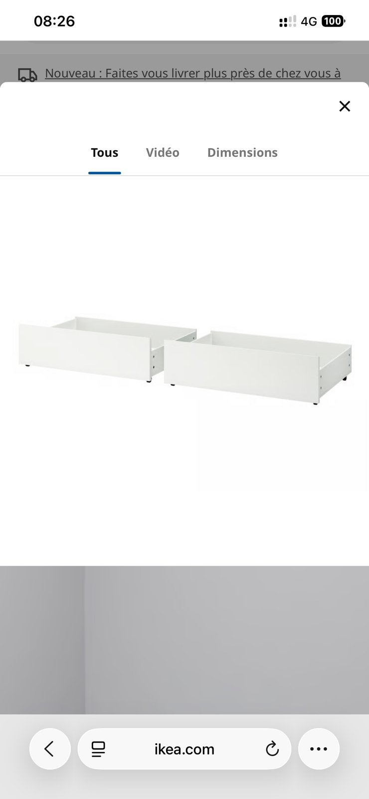IKEA MALM LADE, Huis en Inrichting, Ophalen, Zo goed als nieuw