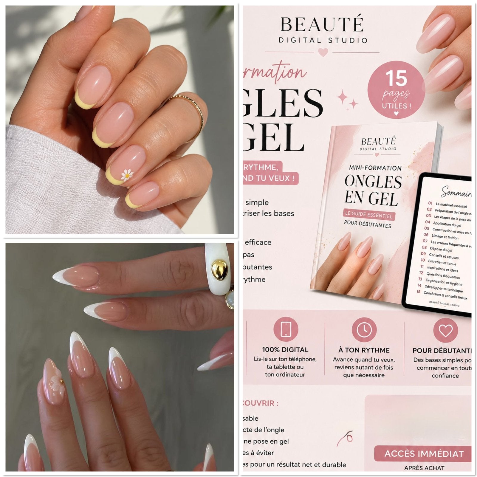 Formation tres complete ongles en gel 100% en ligne, Enlèvement, Neuf, Argent