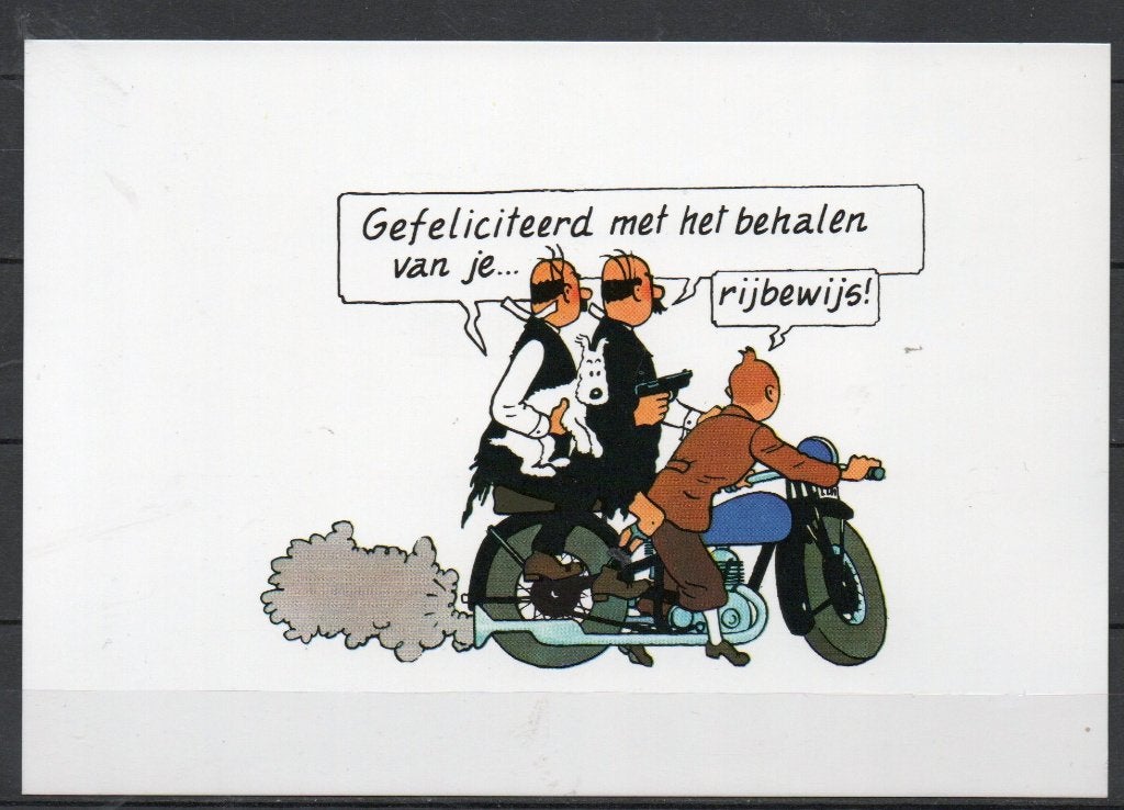 Grande carte postale : Hergé : Tintin/Kuifje en néerlandais, Collections, Enlèvement