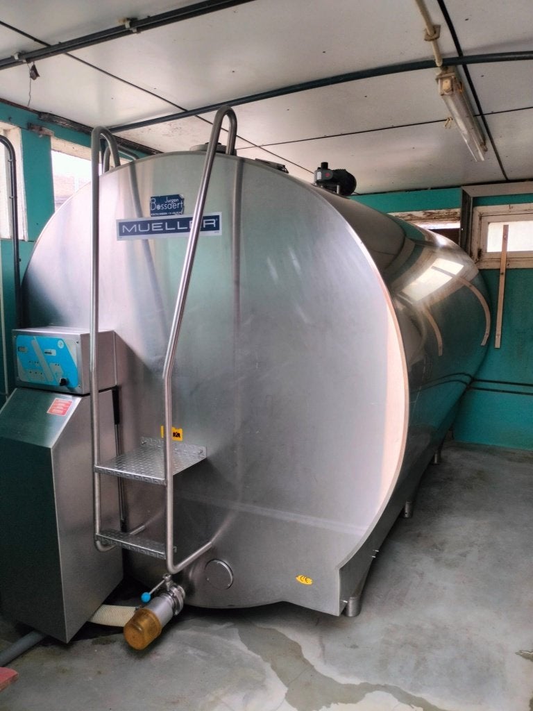 Melktank 6000l + voorkoeler jaartal 2017