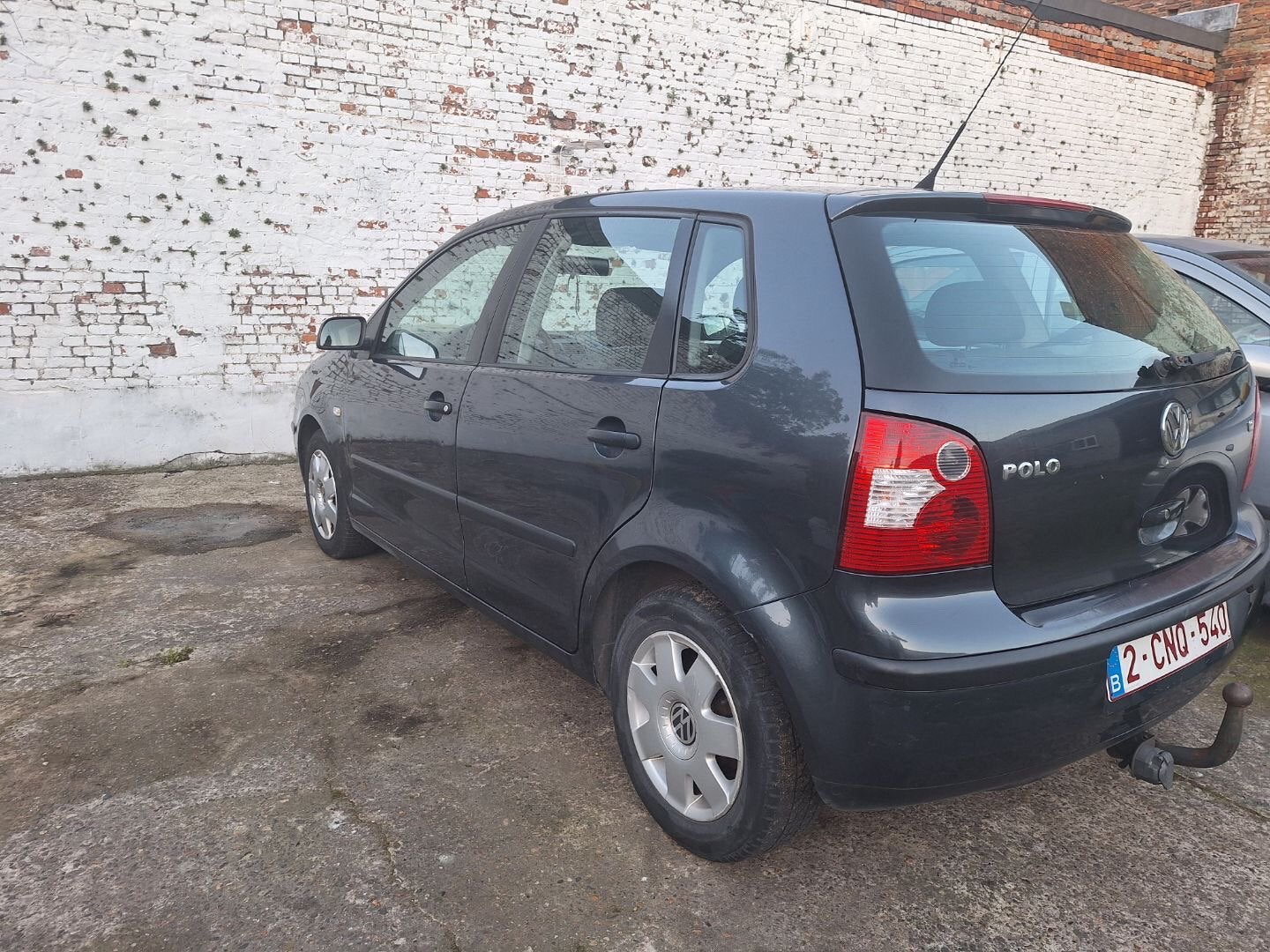 Vw Polo 9N 1.2i Benz 12V 190.000KM 5Drs 11/2004 Euro4, Autos, Argent ou Gris, Achat, Noir, 5 portes