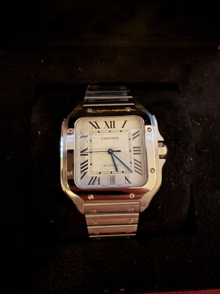 Montre Style Cartier Santos, Enlèvement, Neuf, Montre-bracelet, Autres marques