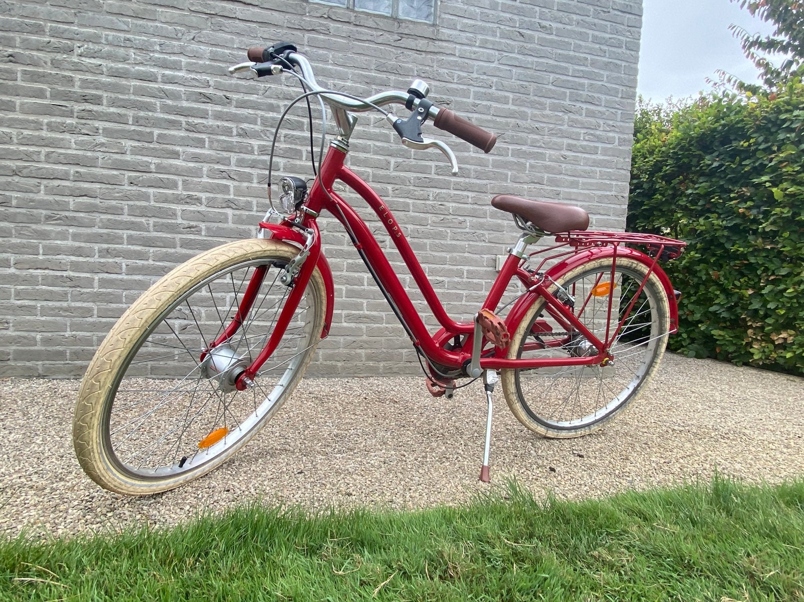 Stadsfiets voor kinderen Elops  24 inch 900 9-12 jaar, Fietsen en Brommers, Ophalen, 24 inch, Velgrem, Versnellingen