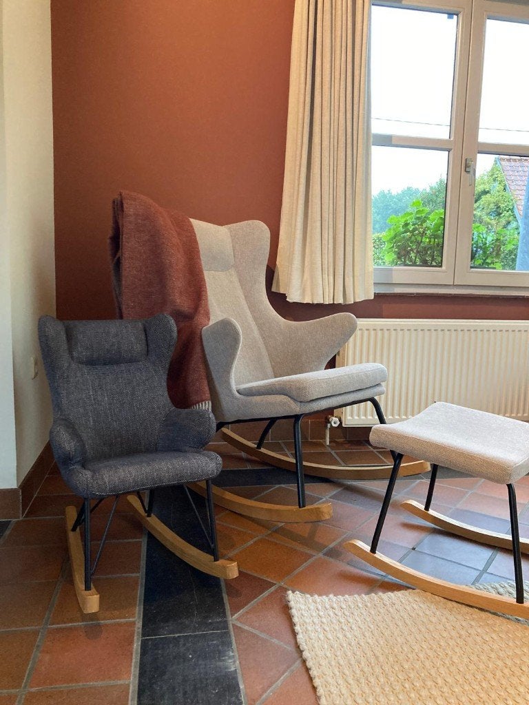 Fauteuil à bascule Quax Deluxe pour enfants, noir, Enfants & Bébés, Enlèvement, Comme neuf, Siège de balançoire, Autres marques