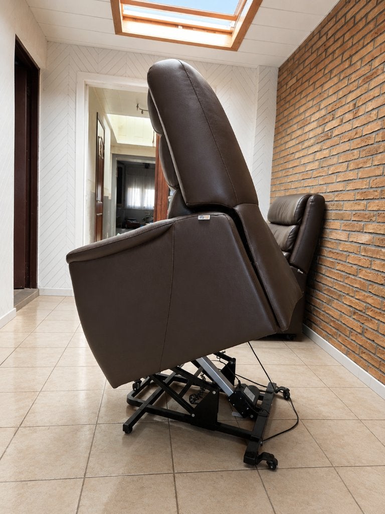 Fauteuil cuir verticalisateur, 100 à 125 cm, Enlèvement ou Envoi, Utilisé, Cuir