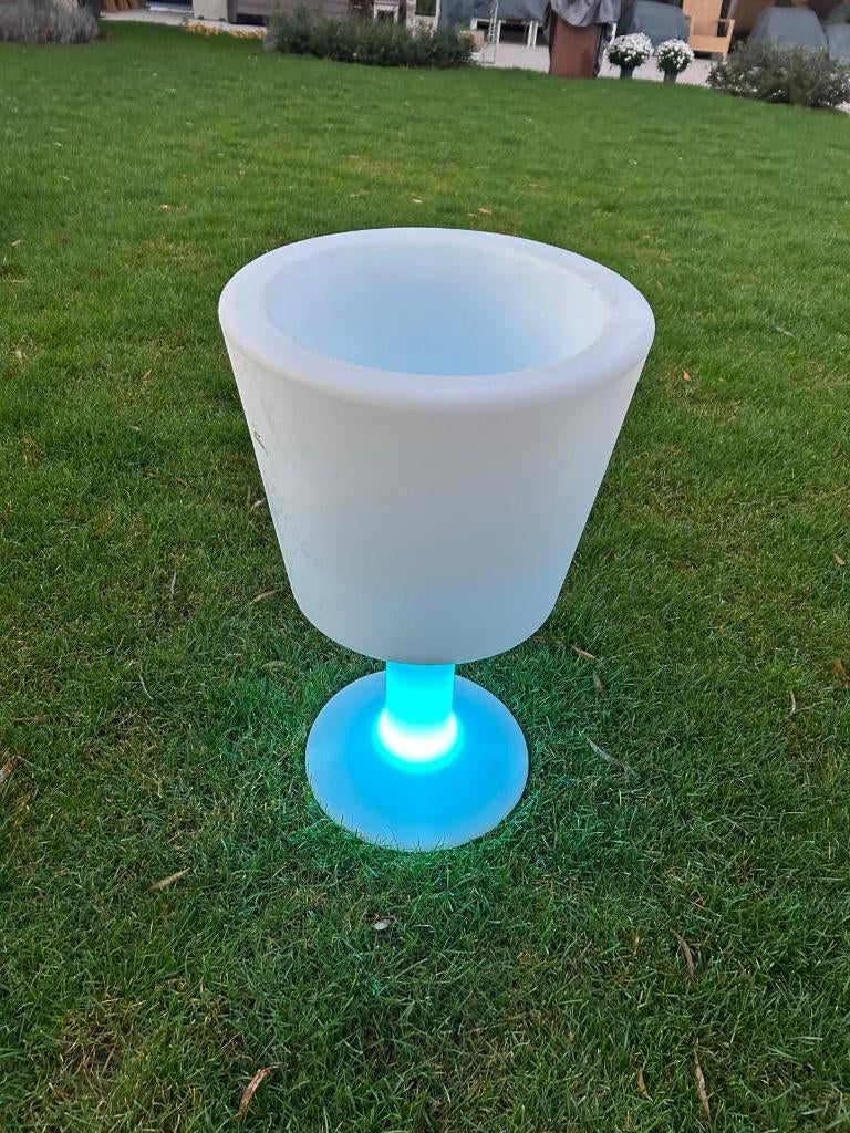 ijsemmer met ledverlichting, Ophalen, Zo goed als nieuw, Kunststof, Staande lamp