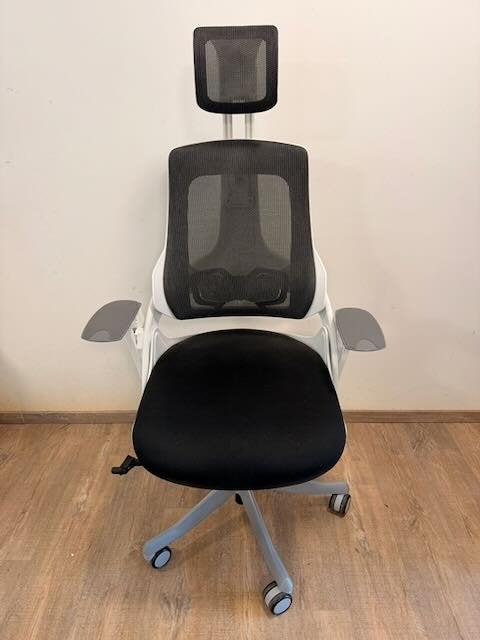 Chaise de bureau ergonomique Design, Comme neuf, Enlèvement, Ergonomique, Blanc