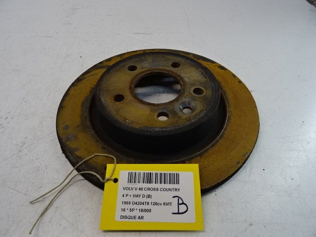 FREIN DISQUE ARRIÈRE Volvo V40 Cross Country (MZ), Utilisé, Volvo