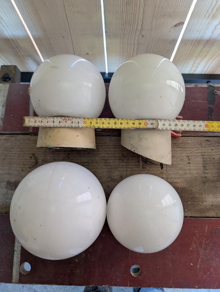 Lampes à boule en verre., Enlèvement, Utilisé