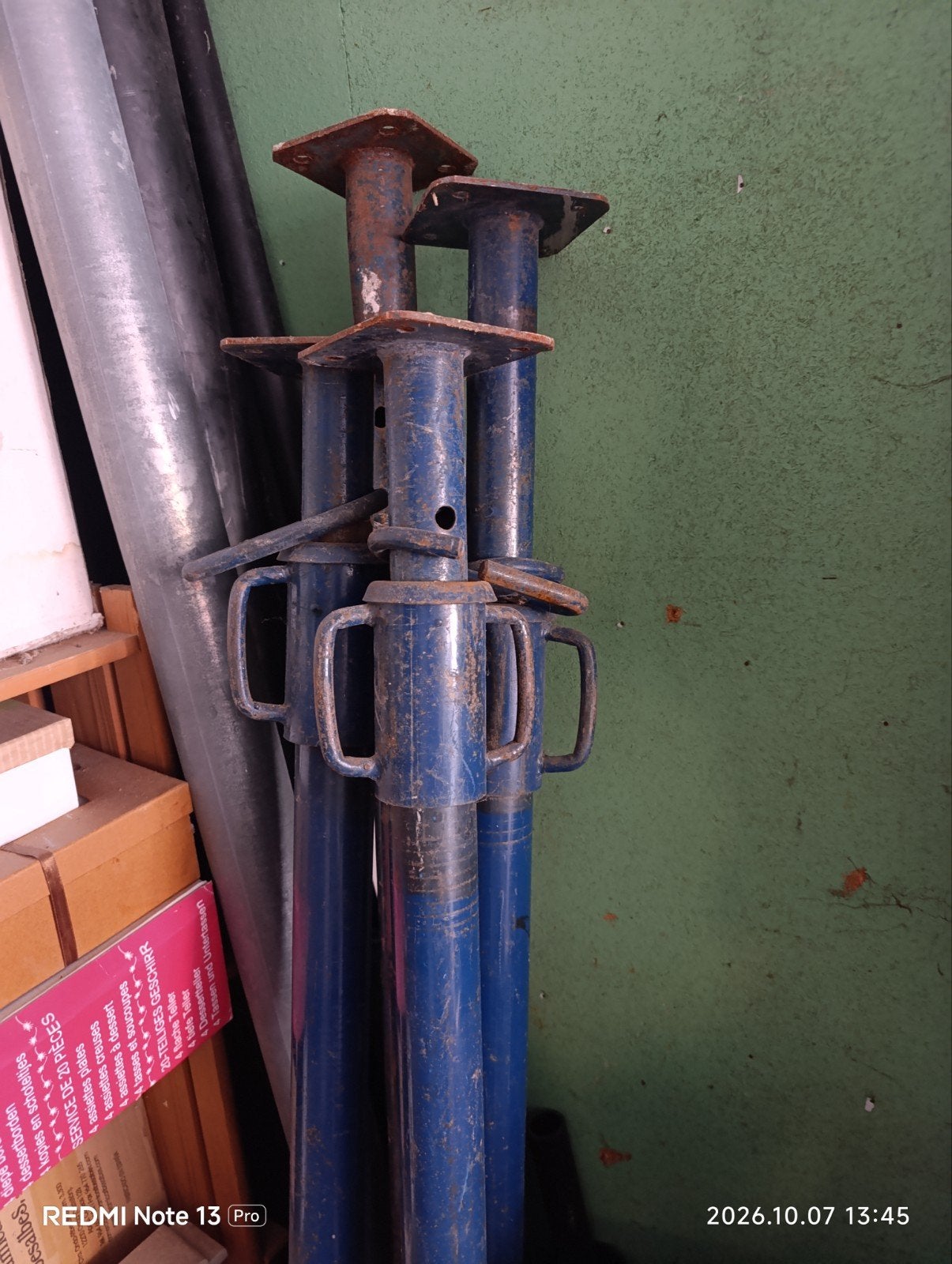 Étançons réglables., Bricolage & Construction, Enlèvement, Utilisé