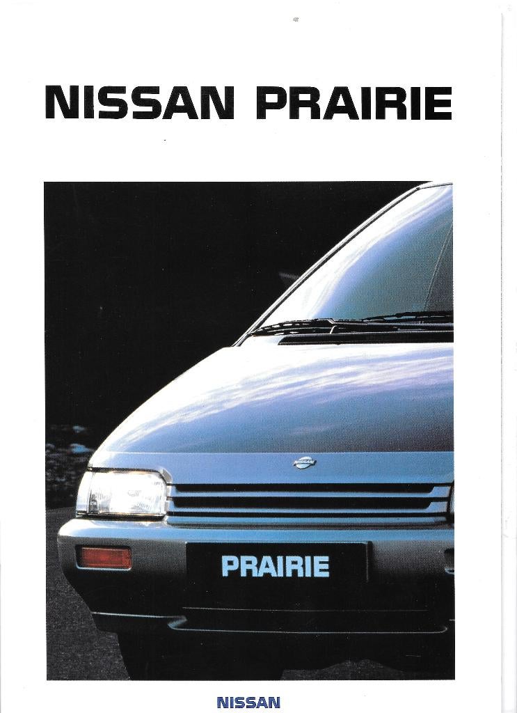 NISSAN PRAIRIE  1988, Boeken, Auto's | Folders en Tijdschriften, Ophalen of Verzenden, Zo goed als nieuw, Nissan