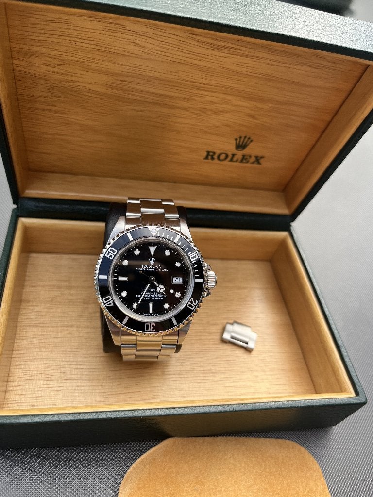 Rolex Sea-Dweller 16600 1991 | Tritium | Série N, Enlèvement ou Envoi, Comme neuf, Montre-bracelet, Rolex