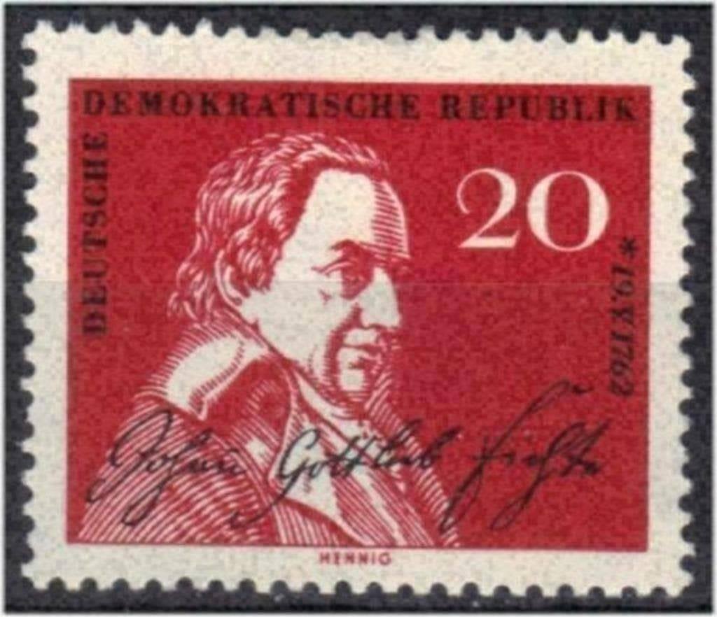 Duitsland DDR 1962 - Yvert 603 - J.G. Fichte (PF), Verzenden, DDR, Postfris
