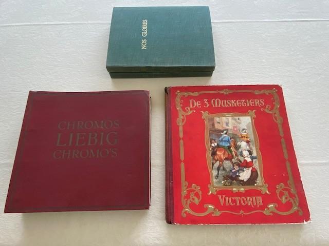 Albums Chromo:Liebig Chromos/Nos Gloires/Les 3 Mousquetaires, Enlèvement, Utilisé, Livre d'images