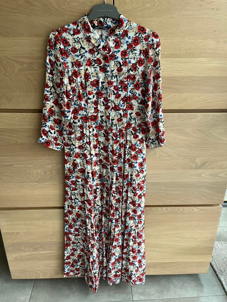 Lange blousejurk ZARA WOMAN, Enlèvement ou Envoi, Autres couleurs, Taille 36 (S), Comme neuf