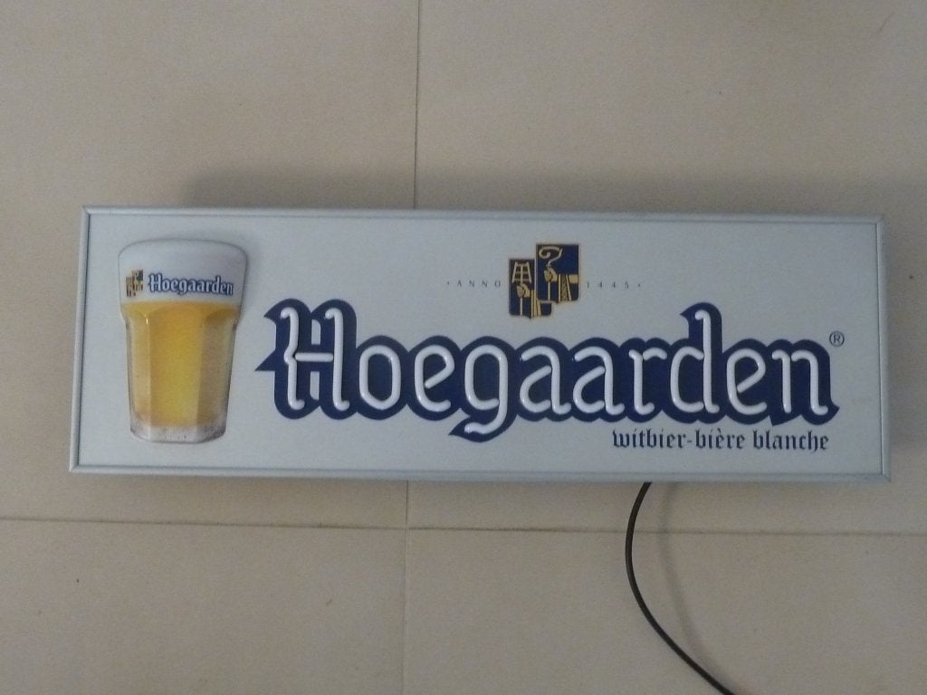 lichtbak lichtreclame neon mancave bier cafe no emaille bord, Ophalen of Verzenden