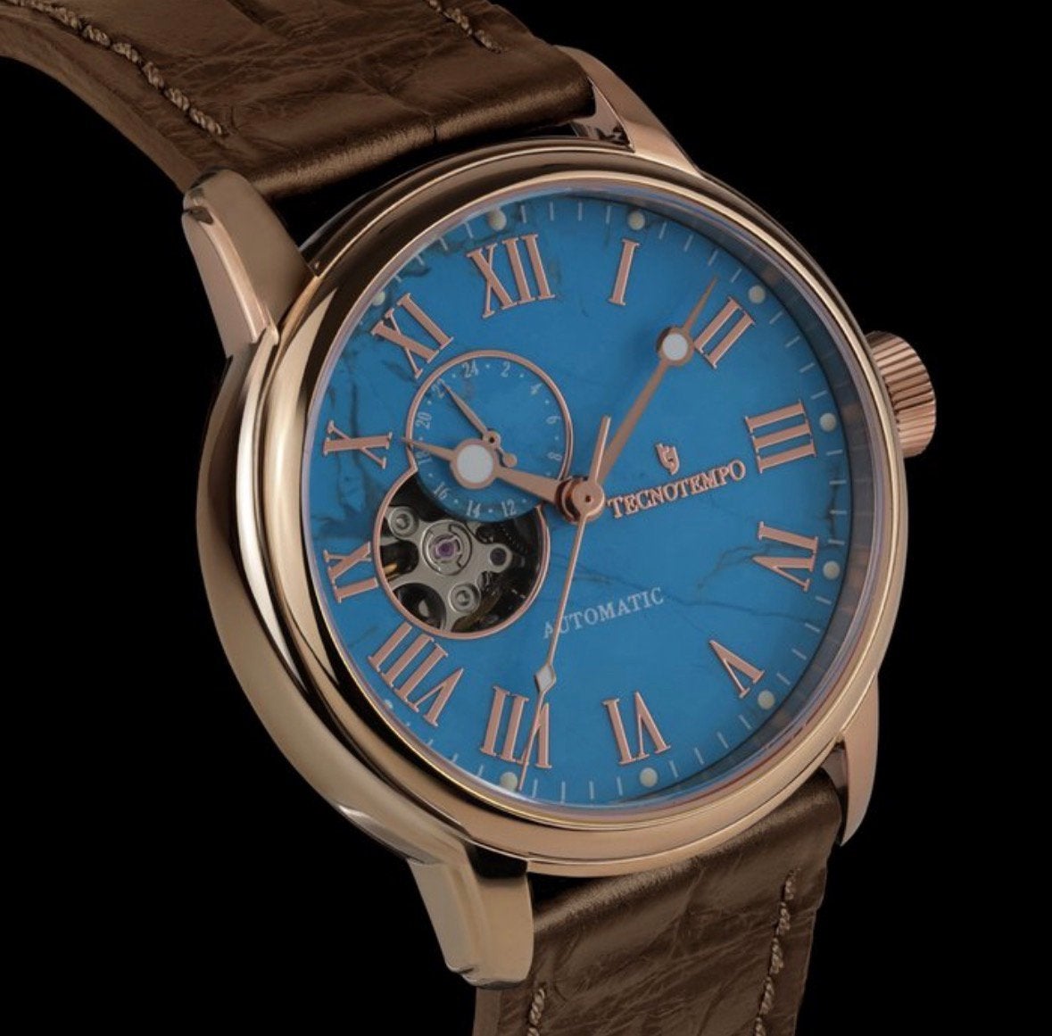 tecnotempo “nobletime” limited edition rose gold tone 300pcs, Enlèvement ou Envoi, Comme neuf, Or, Seiko
