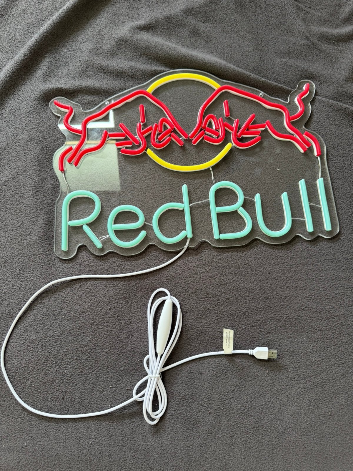 RedBull Logo, Enlèvement, Comme neuf, Table lumineuse ou lampe (néon)