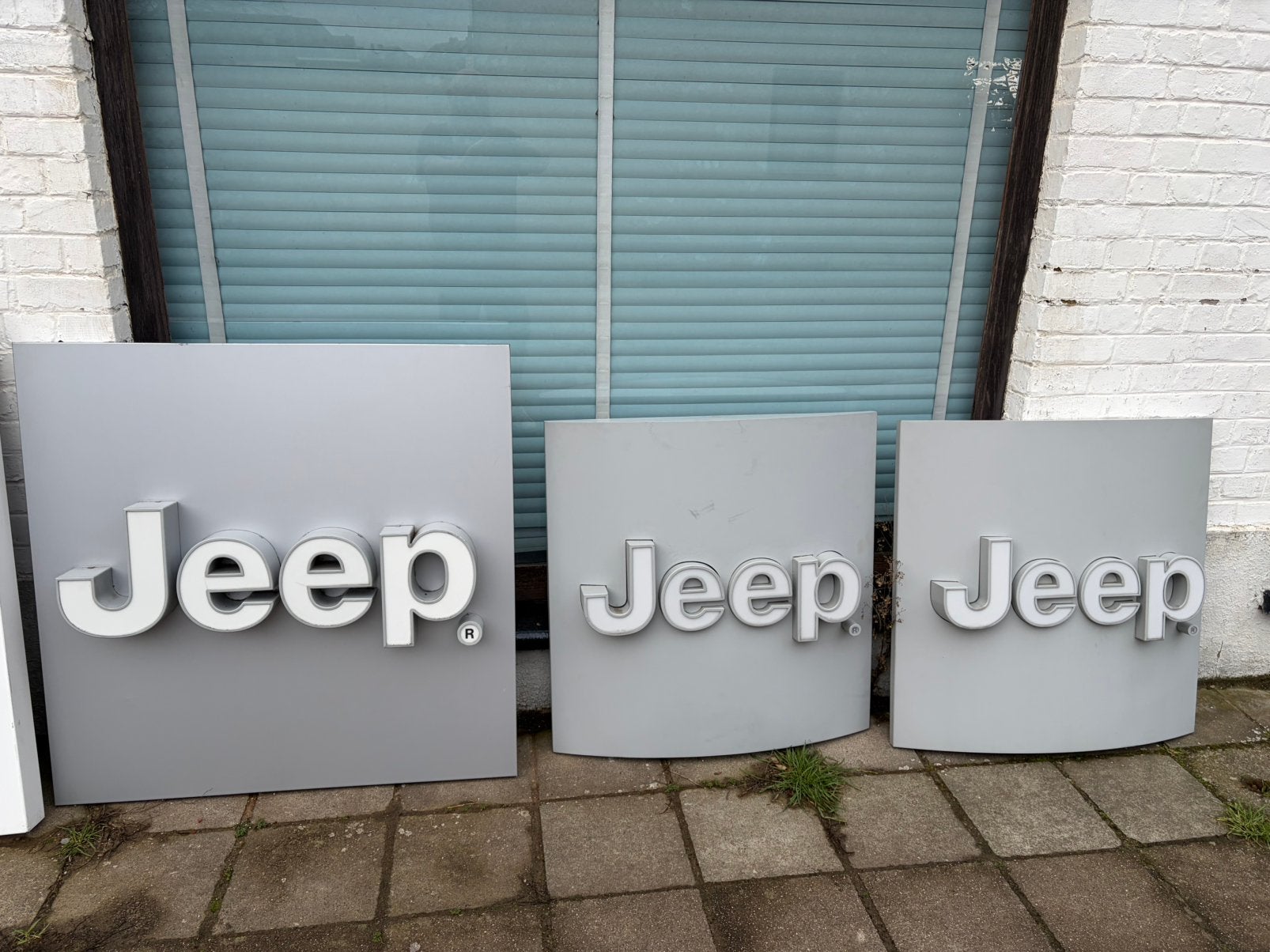 Verlichte borden voor Jeep, Verzamelen, Merken en Reclamevoorwerpen, Ophalen
