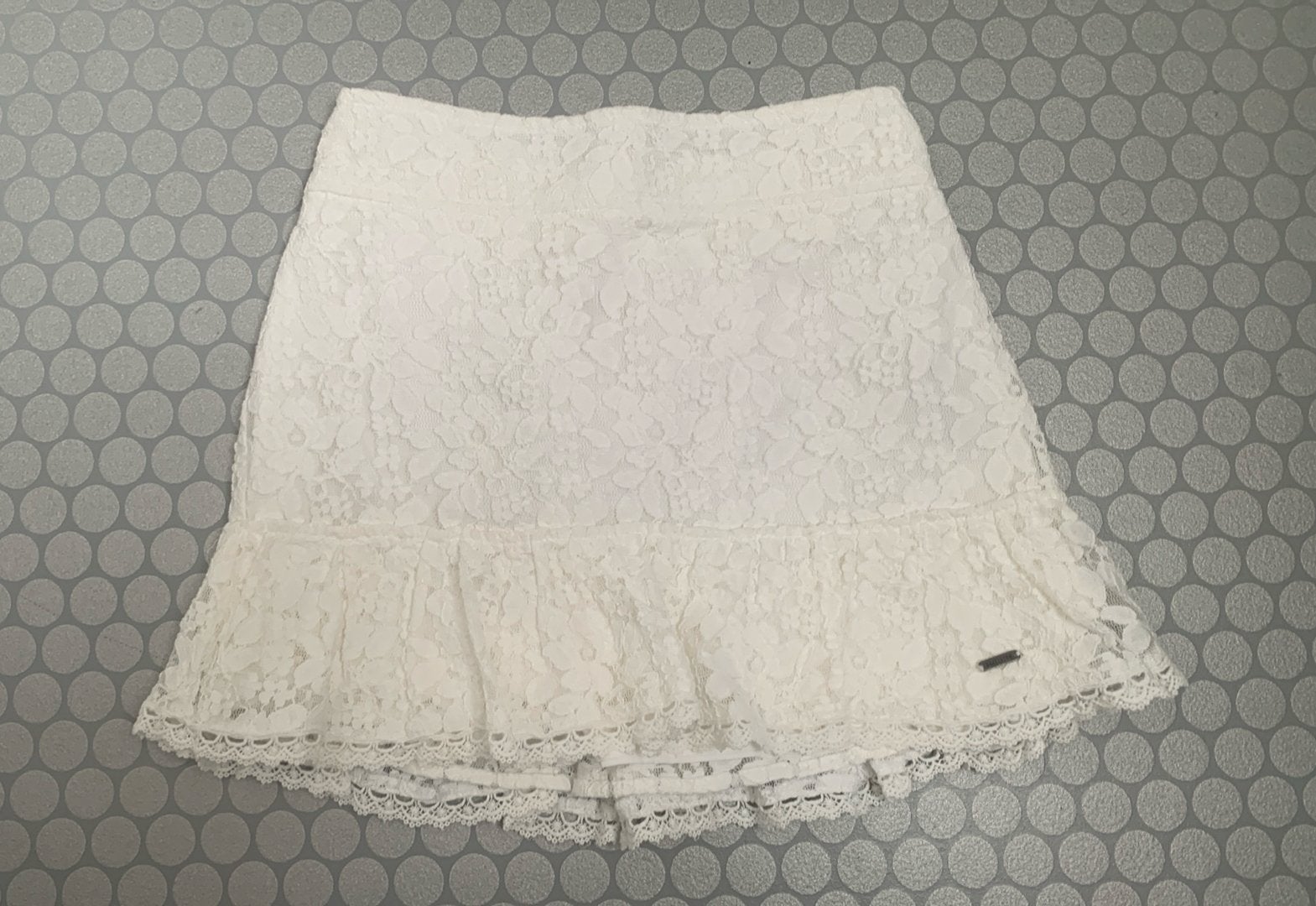 Wit kanten rokje Hollister maat XS, Kleding | Dames, Rokken, Ophalen of Verzenden, Zo goed als nieuw, Maat 34 (XS) of kleiner