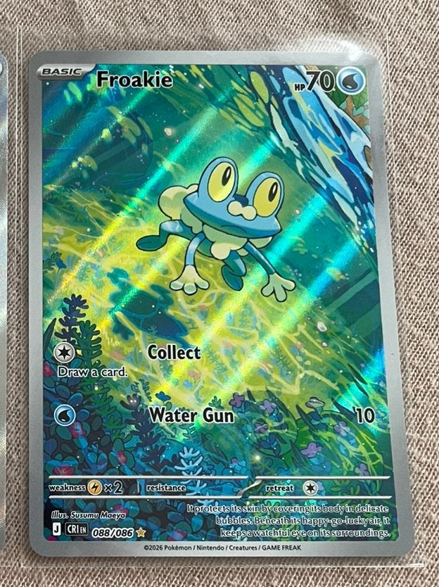 Froakie cri 088/086 Chaos Rising Mint, Enlèvement ou Envoi, Neuf