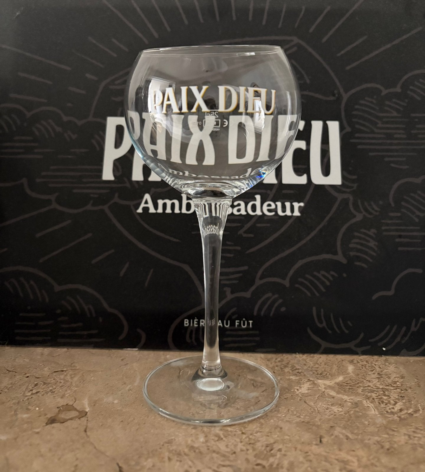 Verre Paix Dieu 25CL, Enlèvement ou Envoi, Neuf, Verre à bière
