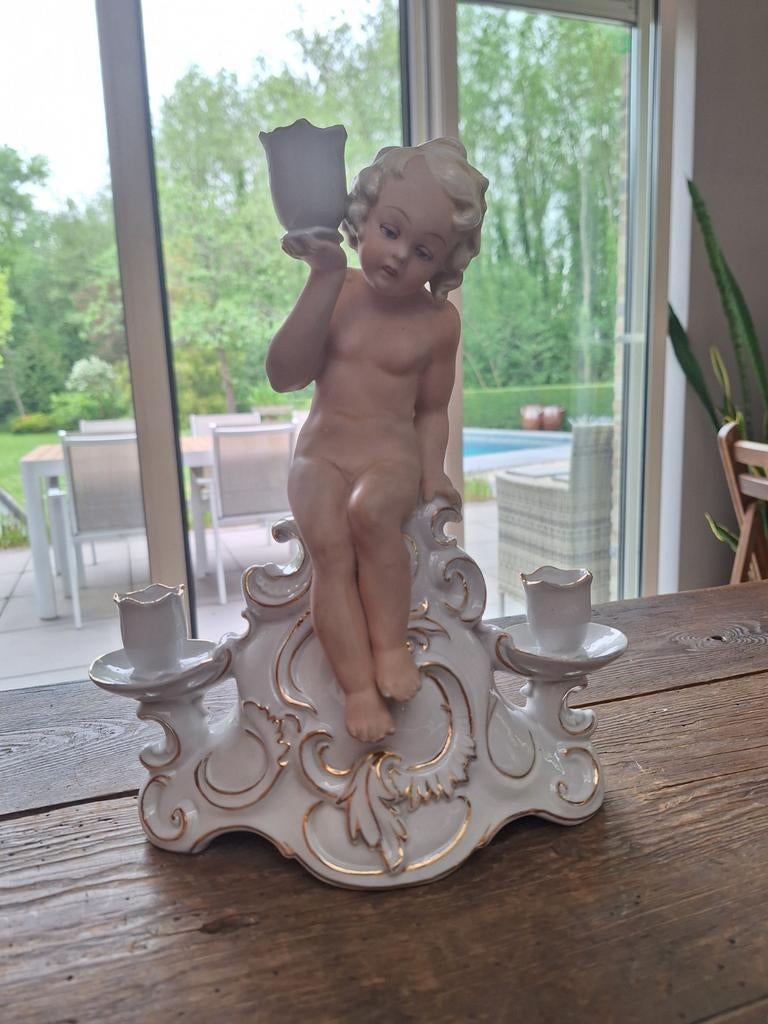 Fasold en Stauch porselein kandelaar, Ophalen of Verzenden