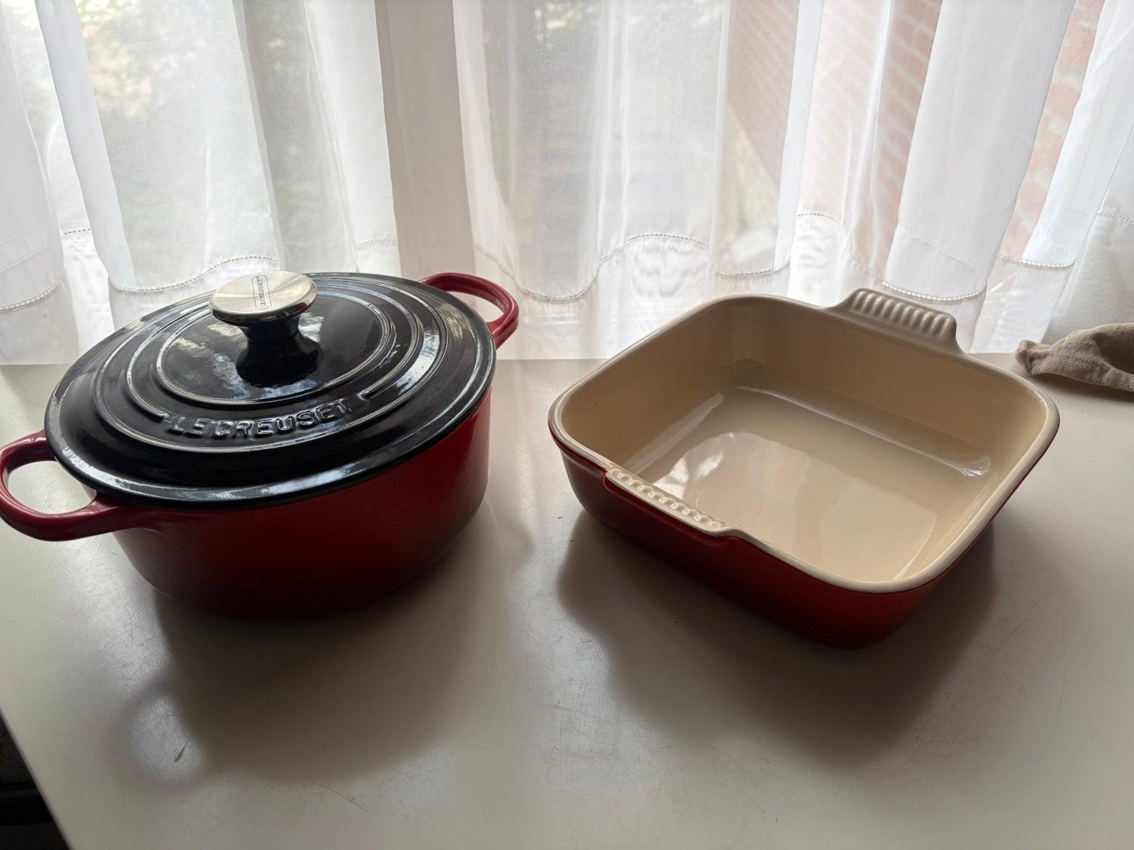 Le creuset 24l pan, Ophalen, Zo goed als nieuw, Le Creuset
