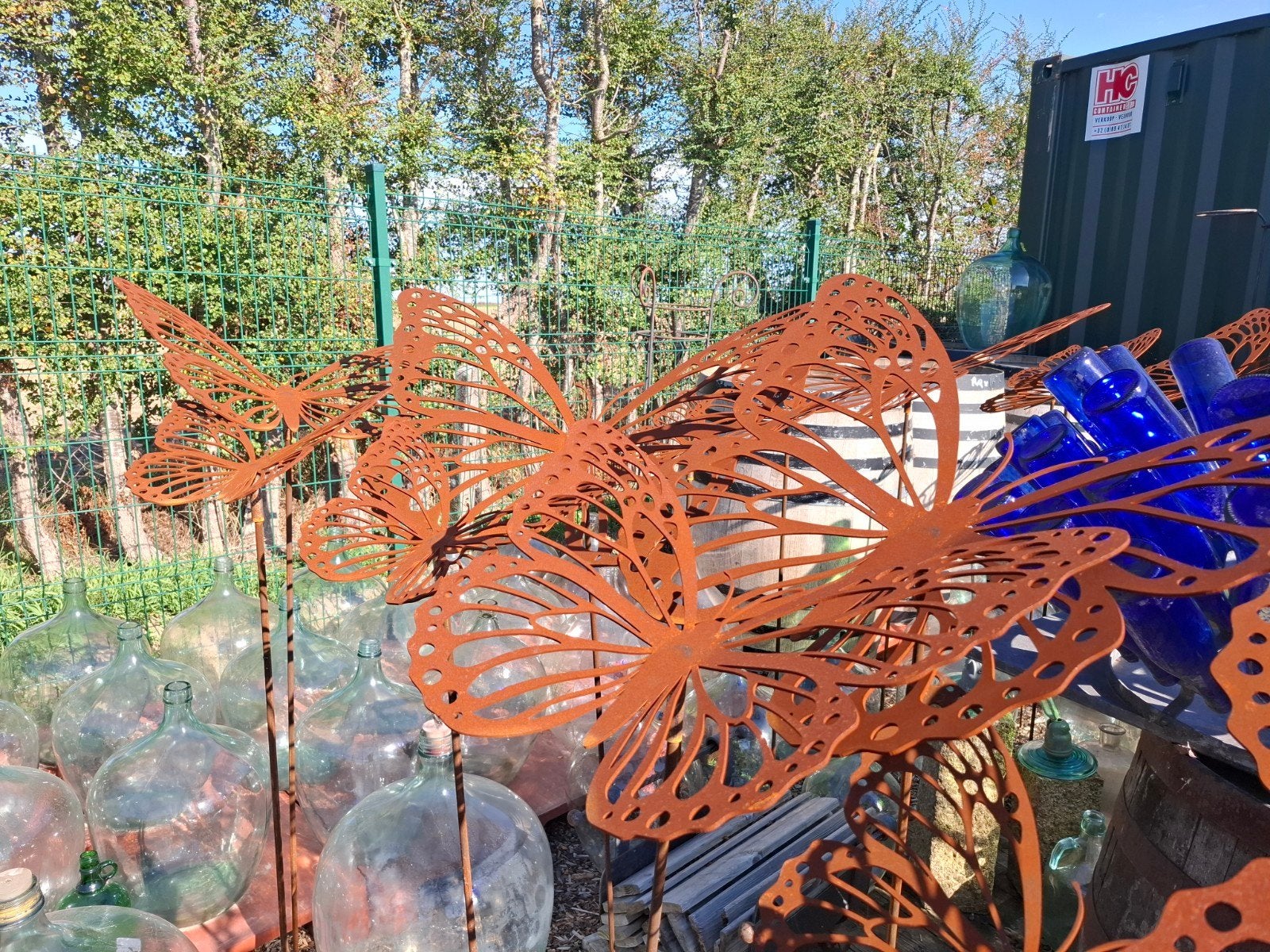 Vlinders Cortenstaal 40 -60& 80cm in 3mm dikte op staak! TOP, Tuin en Terras, Ophalen