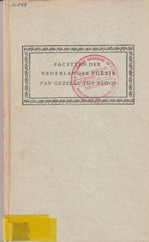 “Facetten der Ned. Poëzie ”  5 boeken (ook apart te koop), Boeken, Ophalen of Verzenden, Gelezen, Meerdere auteurs
