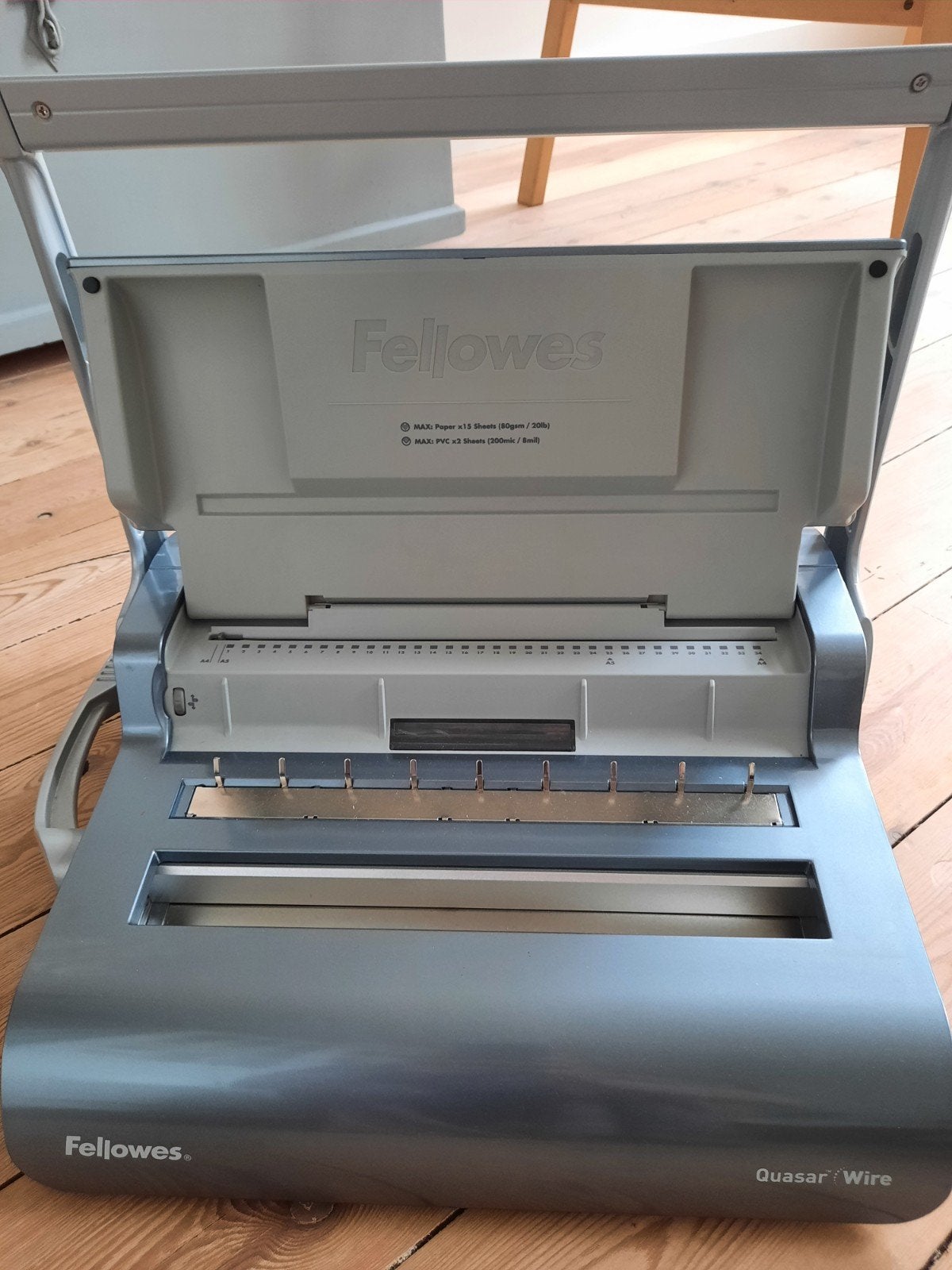Fellowes Quasar wire inbindmachine, Diversen, Ophalen, Gebruikt