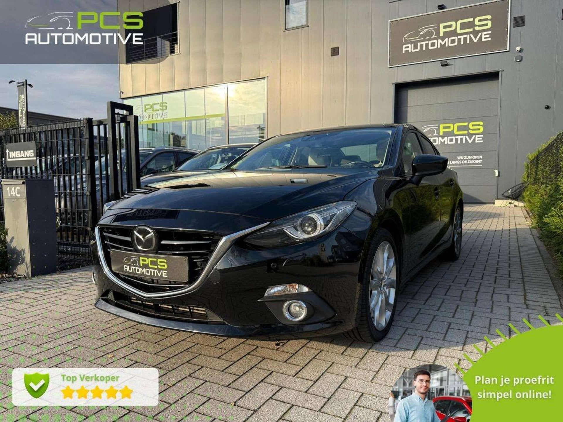 Mazda 3 2.2 Diesel / 150 pk / BTW-aftrekbaar / Euro 6b / 12, Auto's, Gebruikt, 4 cilinders, 2191 cc, Zwart