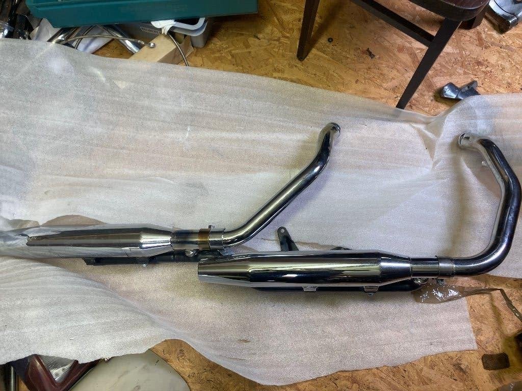Uitlaat v Harley sportster, Motoren, Ophalen, Gebruikt