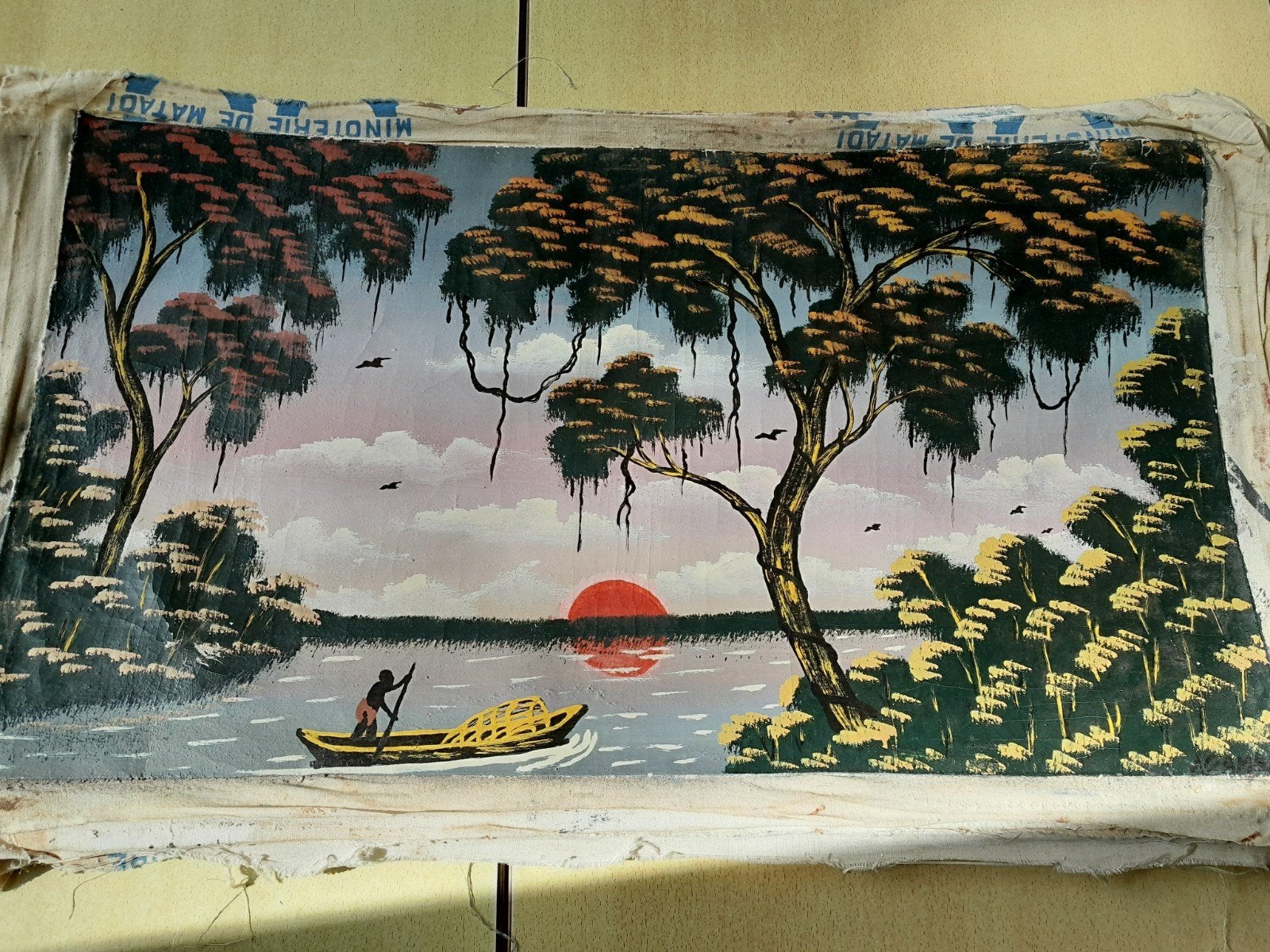Afrikaanse kunst op meelzakken, Enlèvement