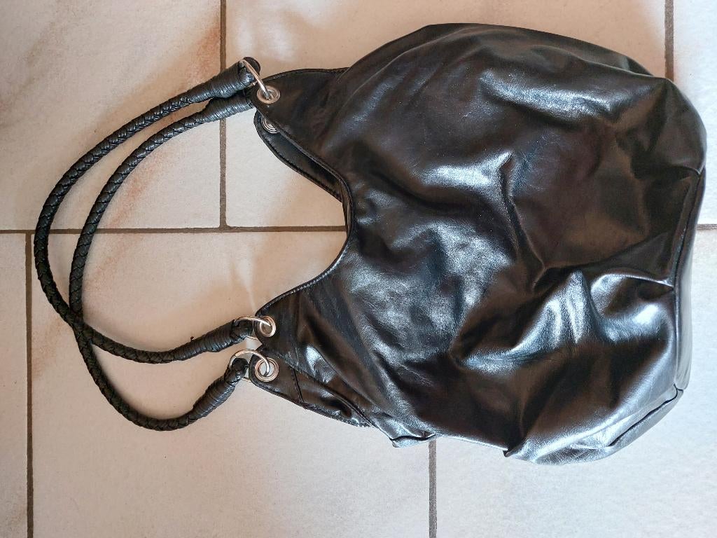 Sac à main noir Mim's simili cuir, Enlèvement, Noir, Sac à main