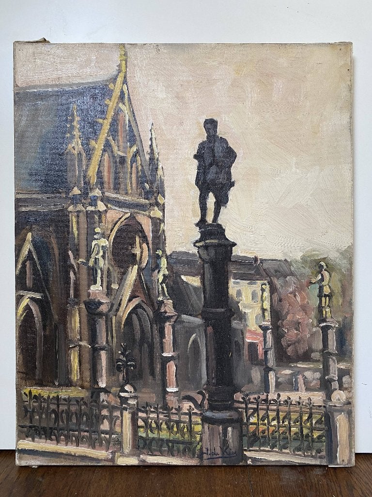 Jacob de Vries - Kleine zavel (olie op doek), Ophalen, Doek, Olieverf, Gesigneerd